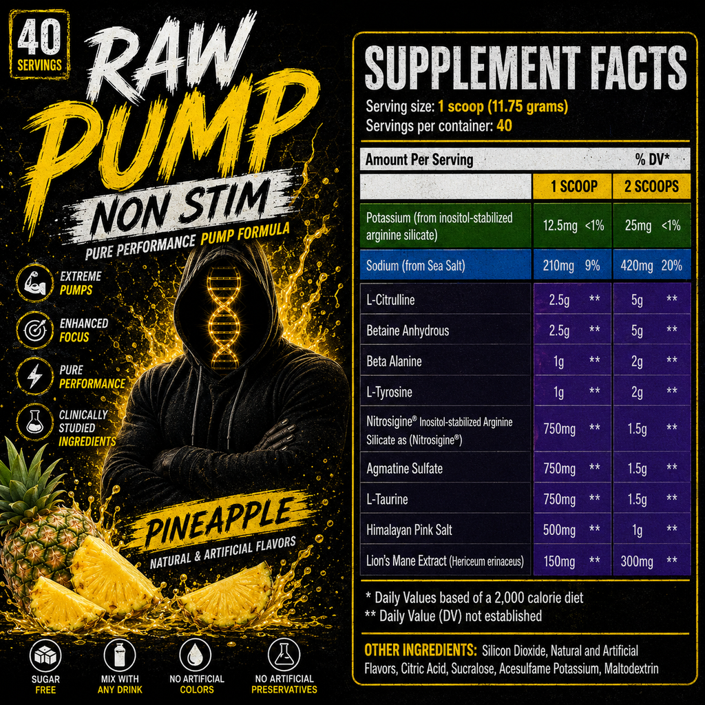 Raw Pump Non Stim Pineapple