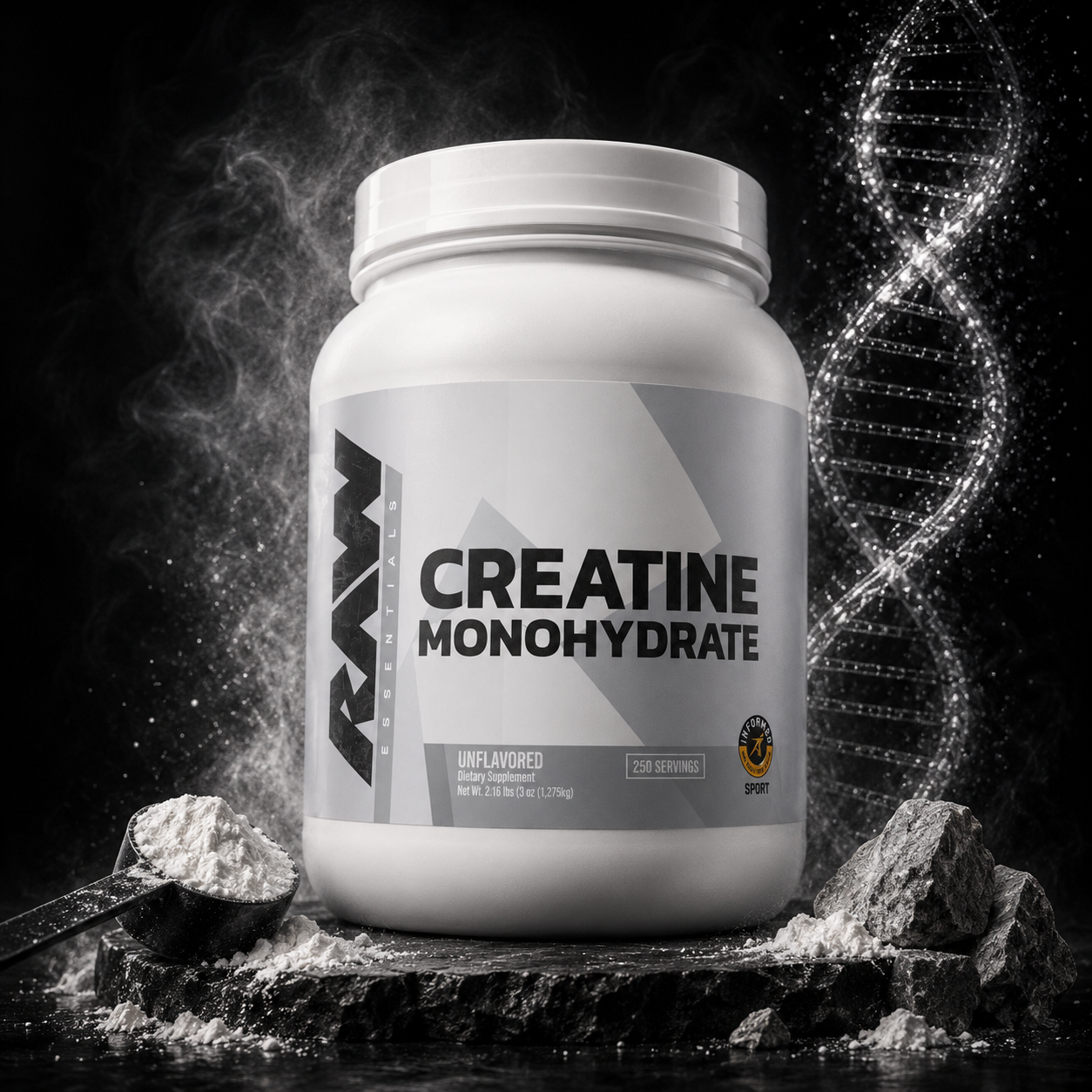 Raw Creatina Monohidratada 250 Servicios