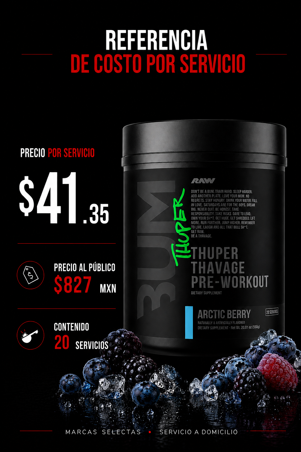 Raw Thuper Thavage Artic Berry