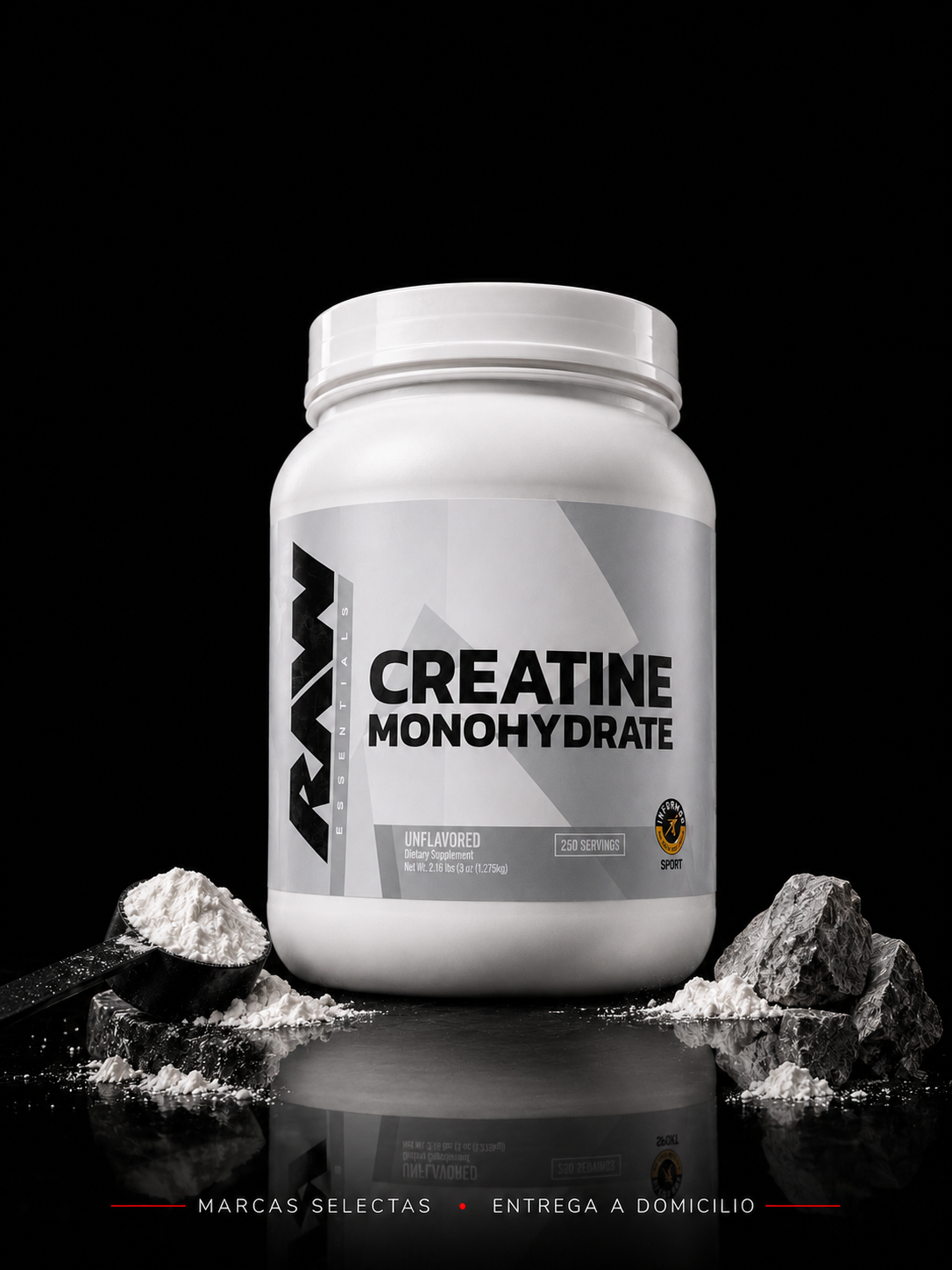 Raw Creatina Monohidratada 250 Servicios