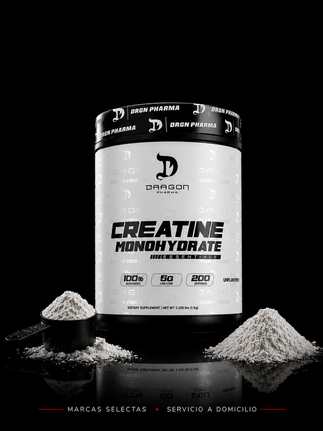 Dragon Pharma Creatina Monohidratada 200 Servicios