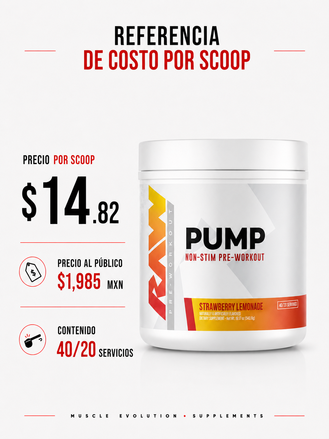 Raw Pump Non Stim StrawBerry Lemonade