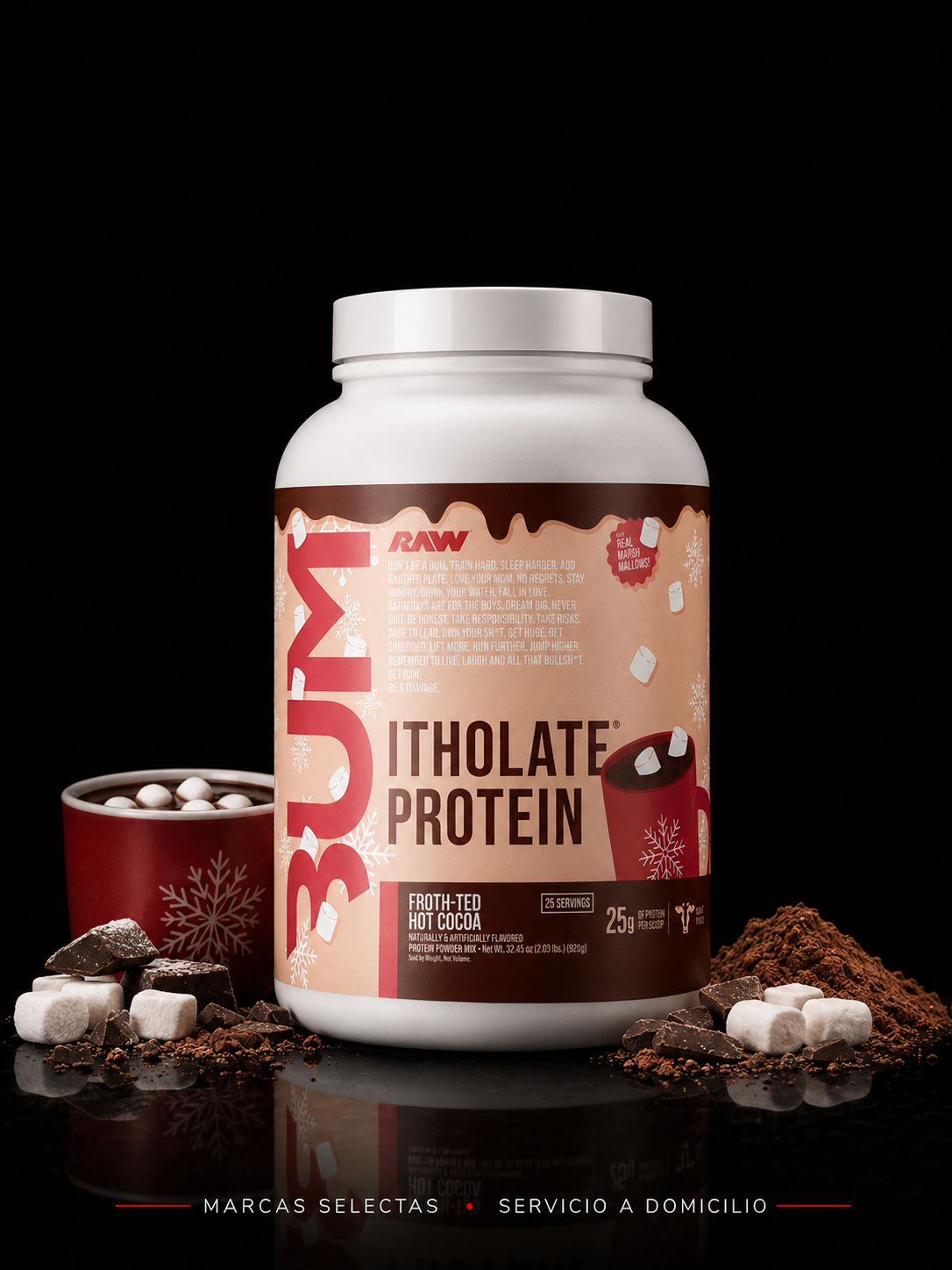 Raw Cbum Itholate Frosted Hot Cocoa 2 Lbs