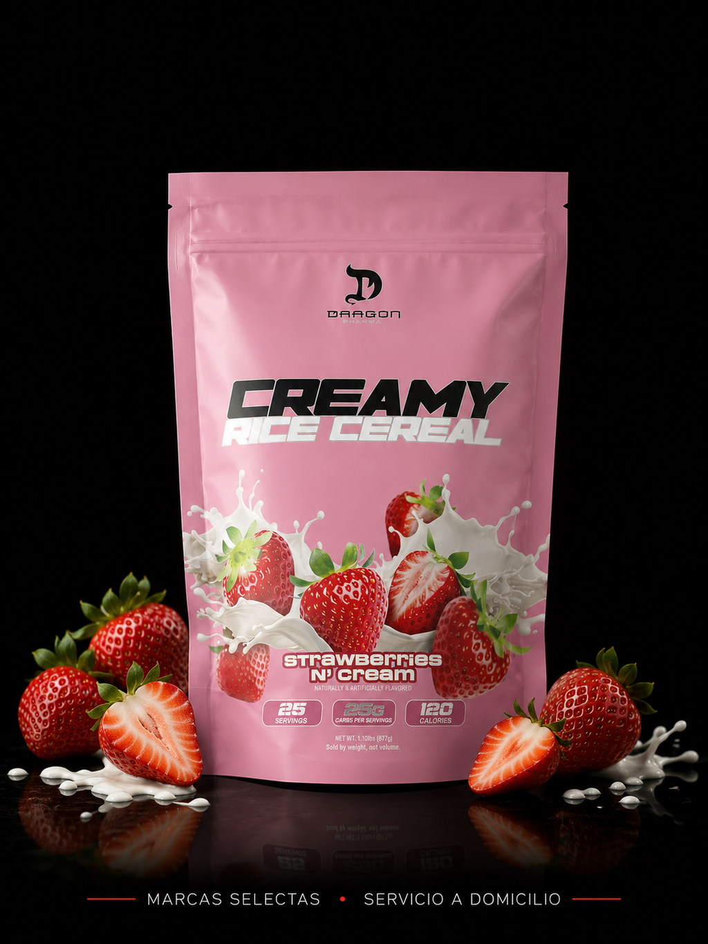 Dragon Pharma Cereal De Arroz Fresas Con Crema