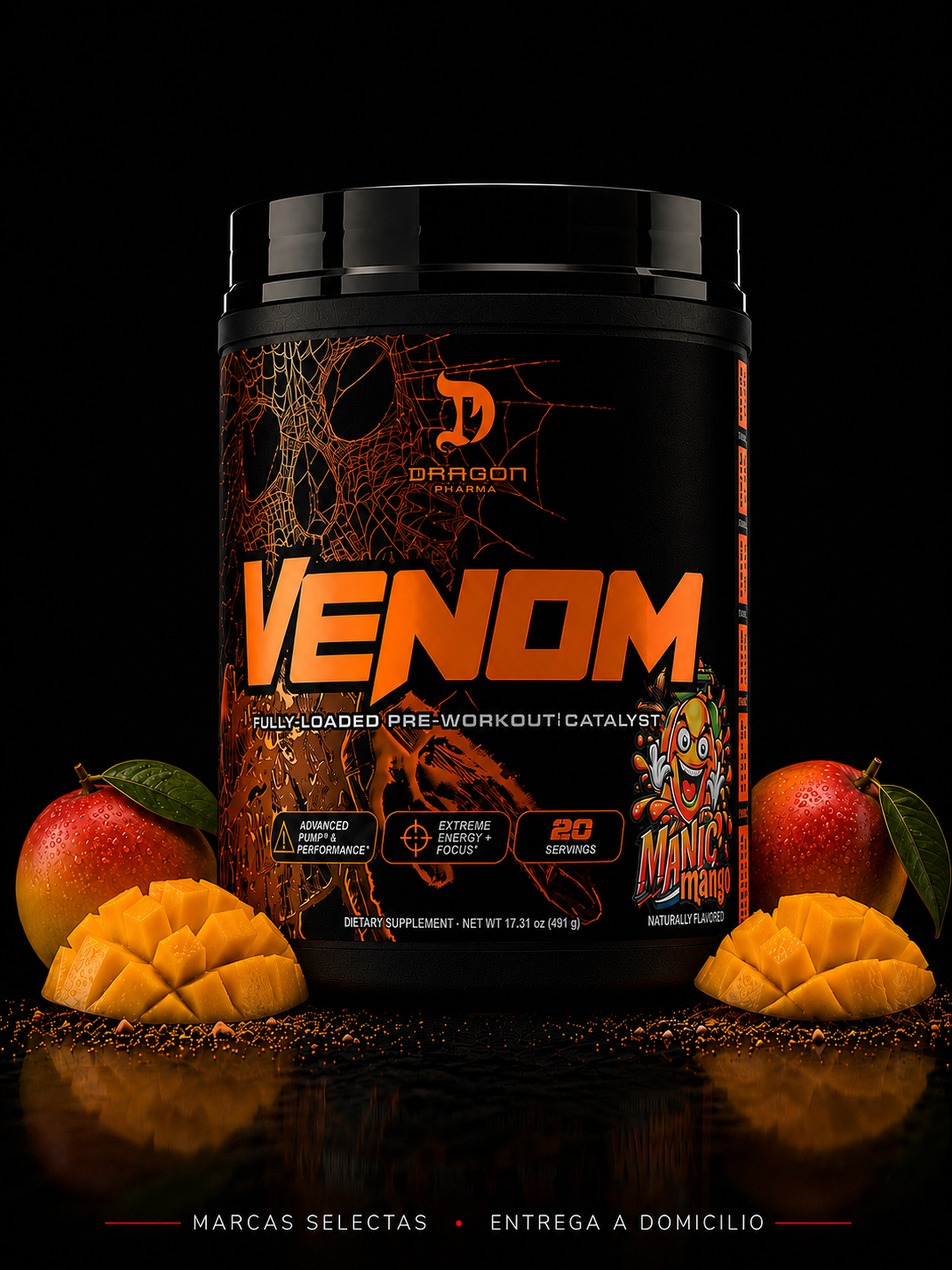 Dragon Pharma Venom Fully Loaded Maniac Mango