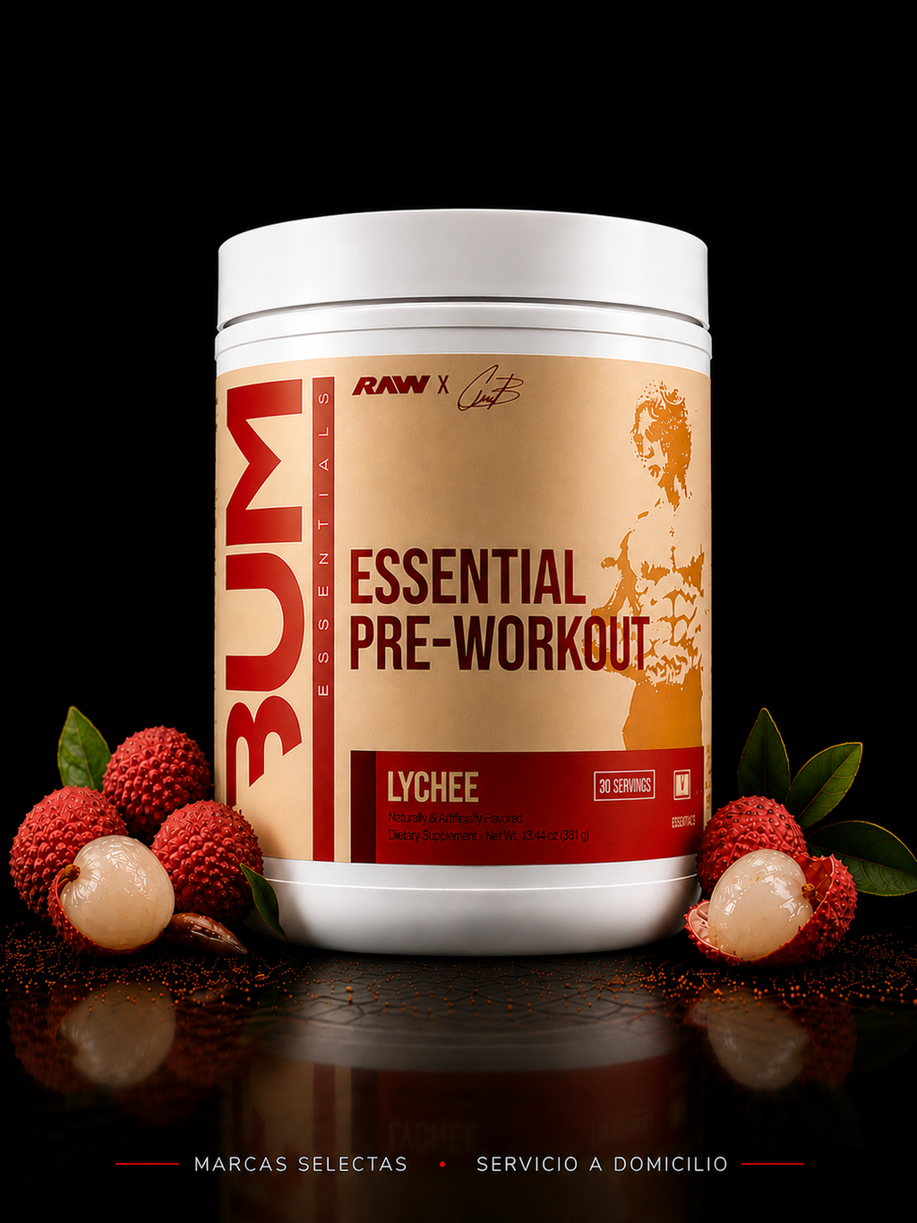 Raw Cbum Essential Prework Lychee