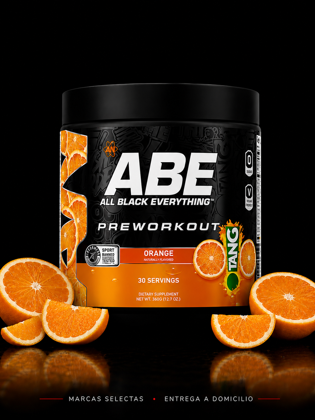 Abe All Black Everything Orange Tang