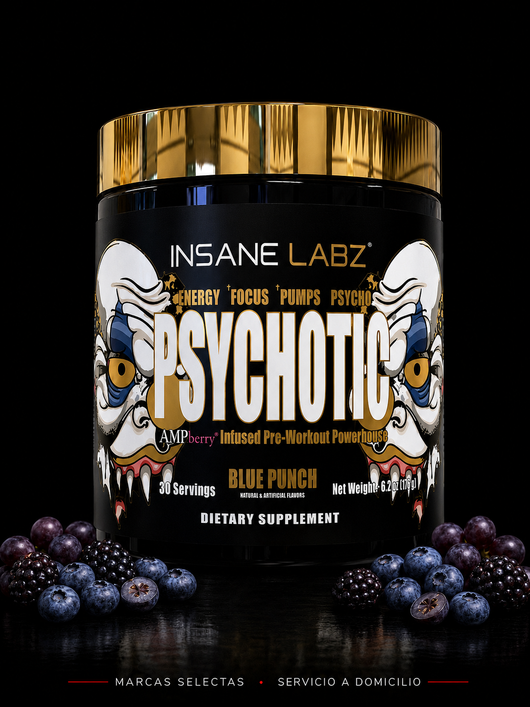 Insane Labz Psychotic Gold Blue Punch